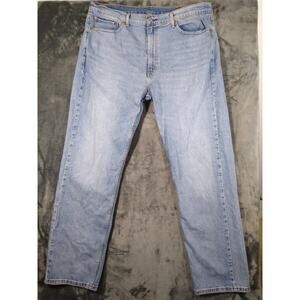 Levis Jeans Mens 505 40x32 Blue Regular Straight Denim